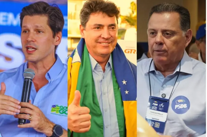 Daniel Vilela lidera com 45,6% e Wilder Morais cresce em Goiás
